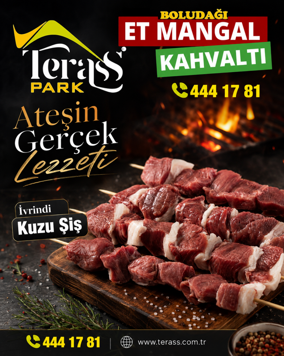 Terass Park Bolu Dağı İvrindi kuzu şiş mangal lezzeti
